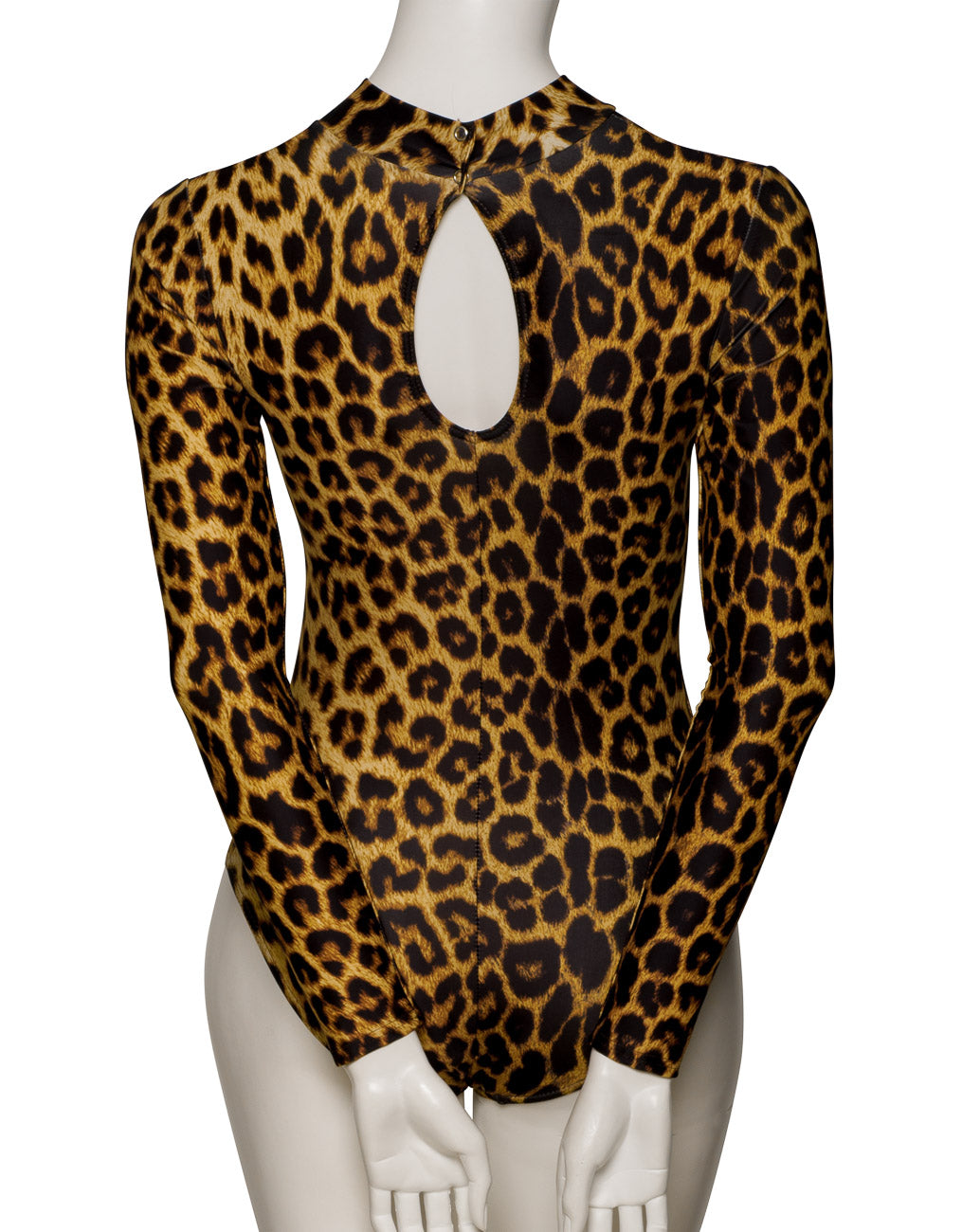 KDGN019 All Colours ANIMAL PRINT Women's Girls Lycra High Neck Long Sleeve Dance Leotard