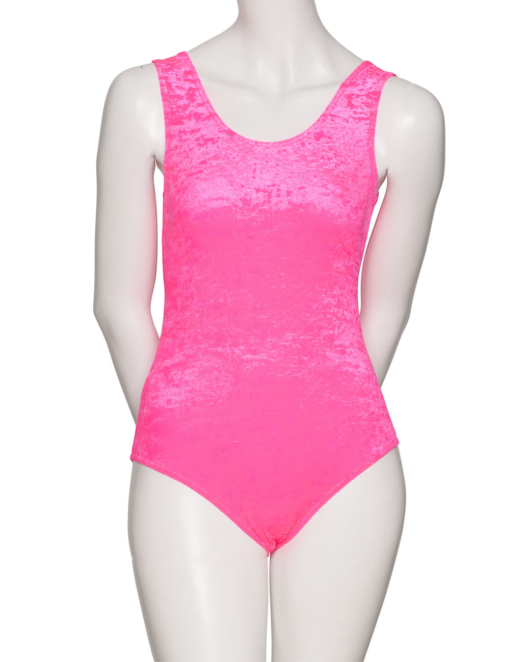 KDGV046 Women's All Colours Velour Crushed Velvet Sleeveless Dance Leotard