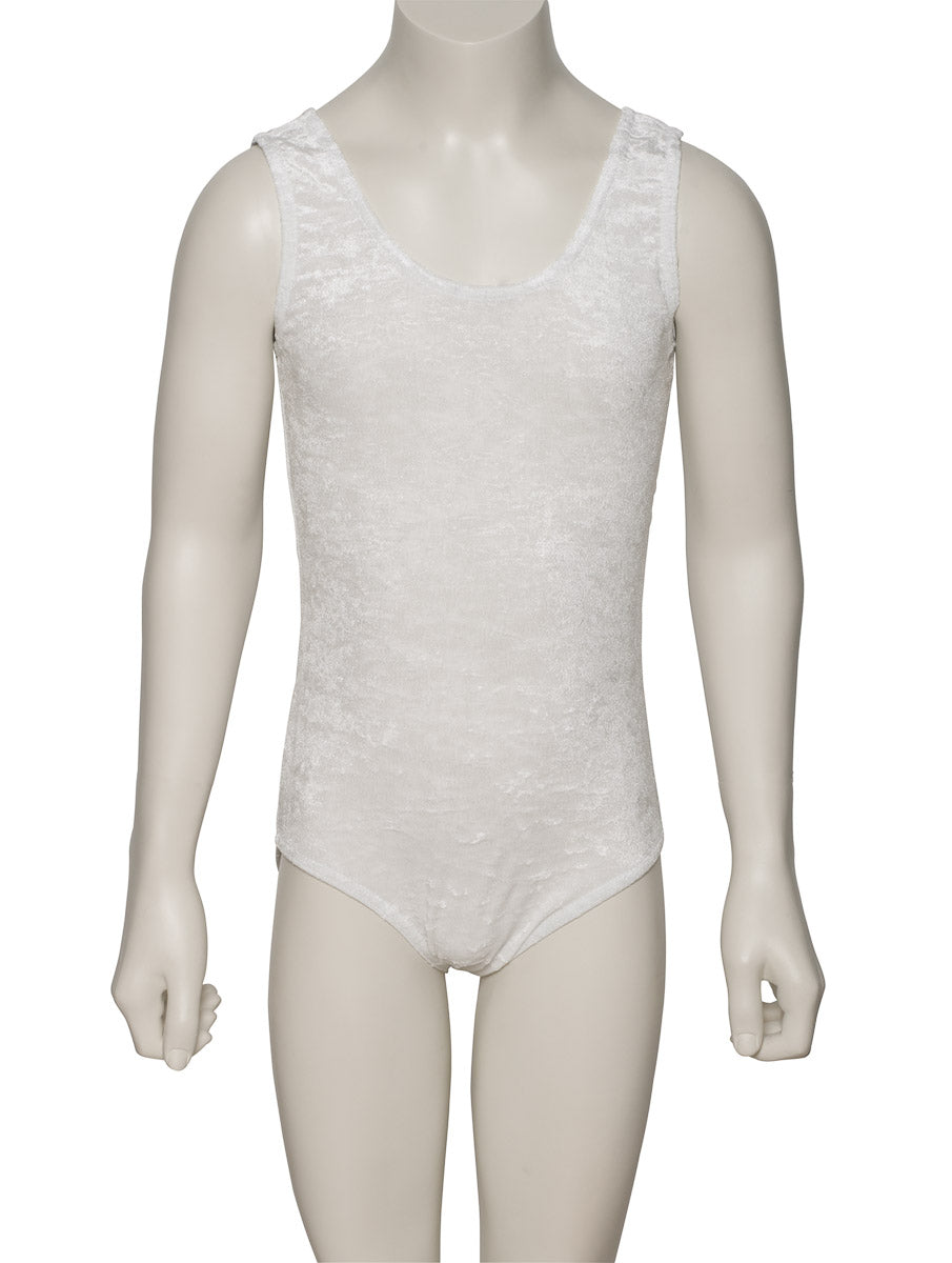 KDGV046 Women's All Colours Velour Crushed Velvet Sleeveless Dance Leotard