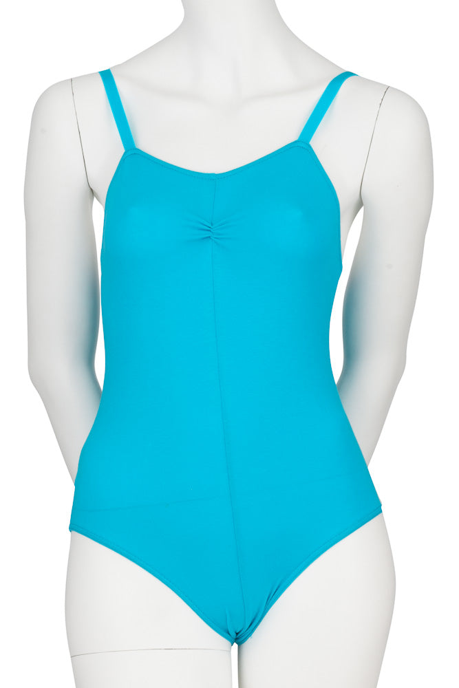 KDC021 Ballet Dance Cotton Ruched Camisole Leotard RAD & ISTD All Colours