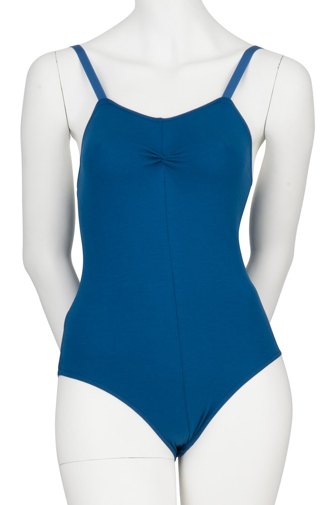 KDC021 Ballet Dance Cotton Ruched Camisole Leotard RAD & ISTD All Colours