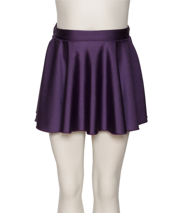 KDSK01 Girls All Colours Nylon Lycra Pull On Circular Dance Skirt