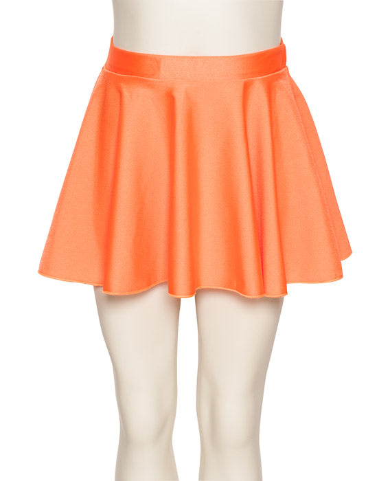 KDSK01 Girls All Colours Nylon Lycra Pull On Circular Dance Skirt