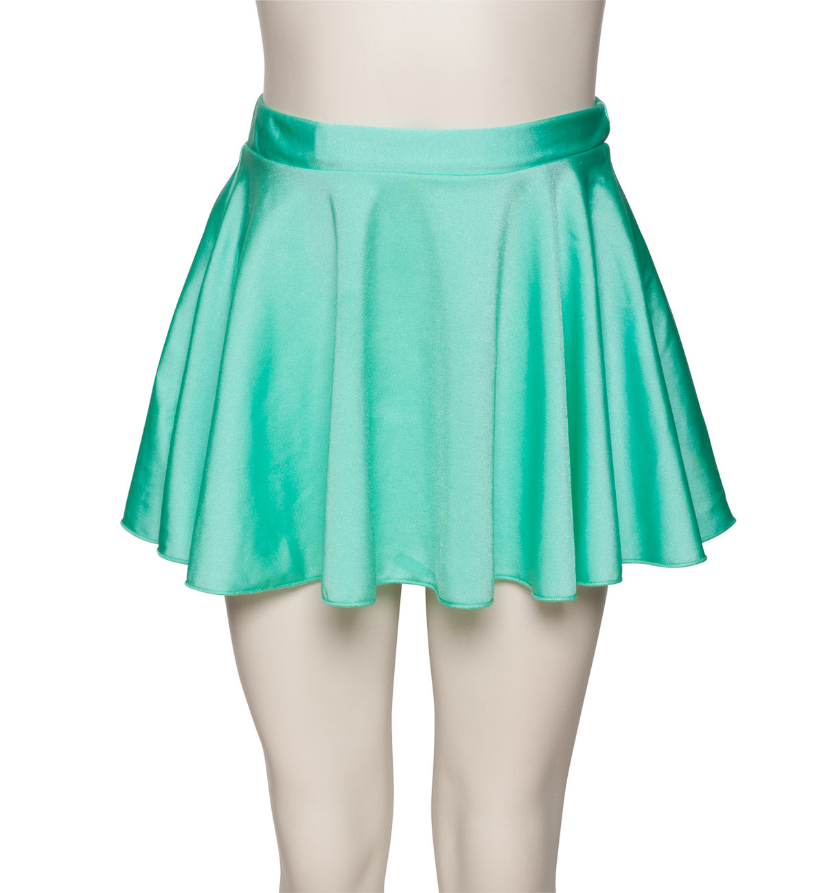 KDSK01 Girls All Colours Nylon Lycra Pull On Circular Dance Skirt