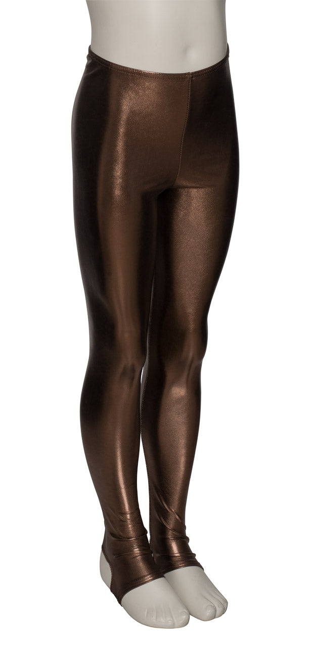KDT001 Girls All Colours Shiny METALLIC Shiny Dance Tights Leggings With Stirrups