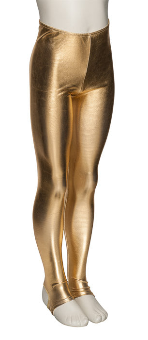KDT001 Girls All Colours Shiny METALLIC Shiny Dance Tights Leggings With Stirrups