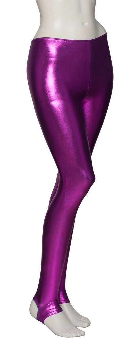 KDT001 Women's All Colours Shiny METALLIC Shiny Dance Tights Leggings With Stirrups
