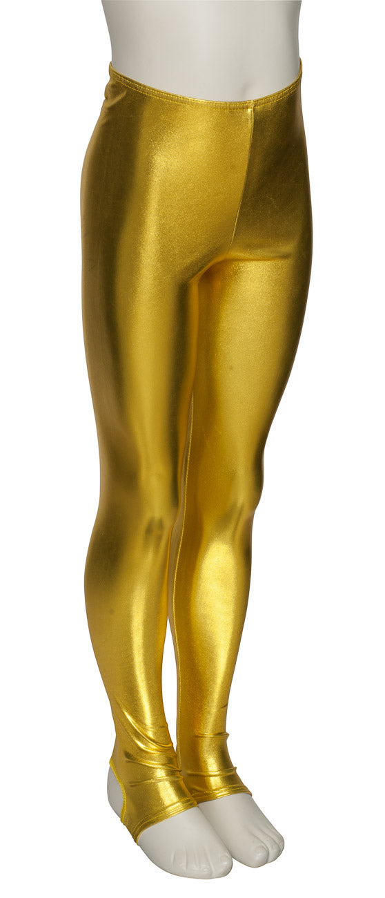 KDT001 Girls All Colours Shiny METALLIC Shiny Dance Tights Leggings With Stirrups