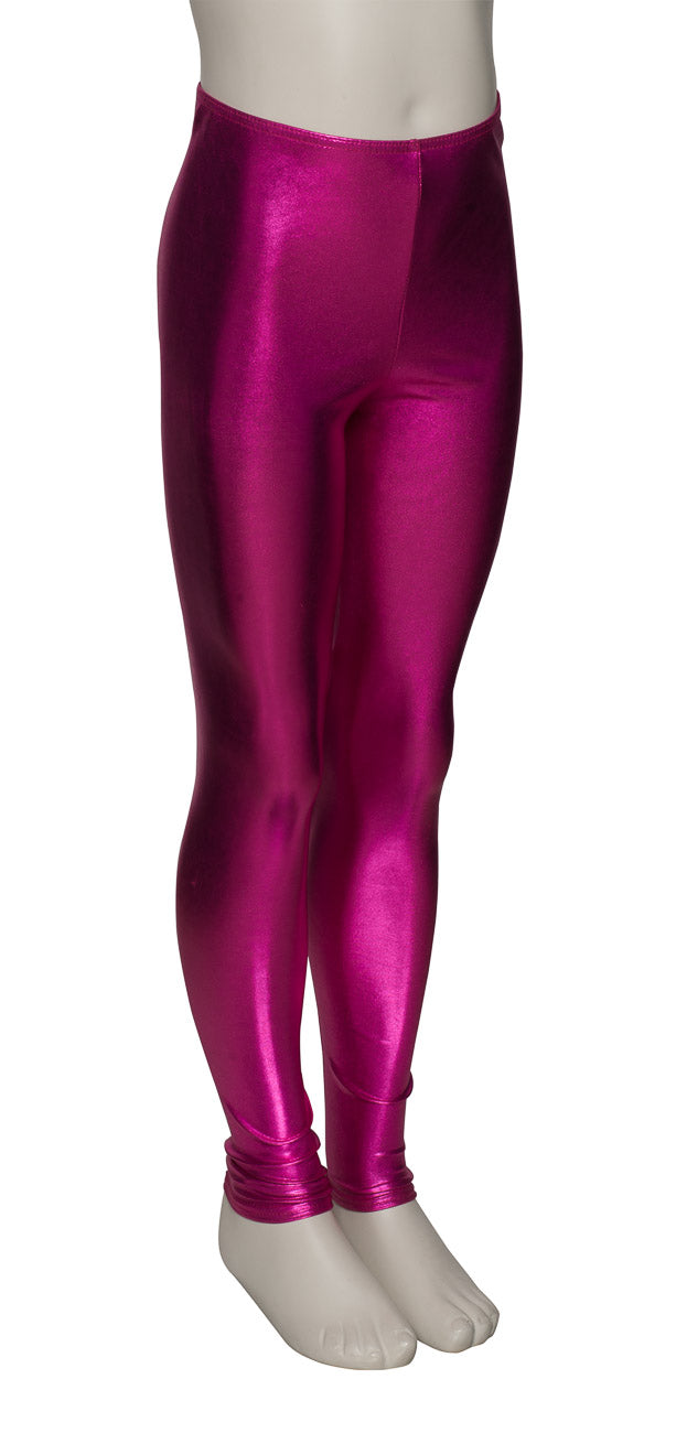 KDT002 Girls All Colours Shiny METALLIC Shiny Dance Footless Tights Leggings