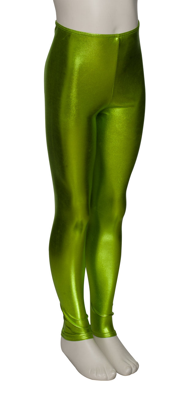 KDT002 Girls All Colours Shiny METALLIC Shiny Dance Footless Tights Leggings
