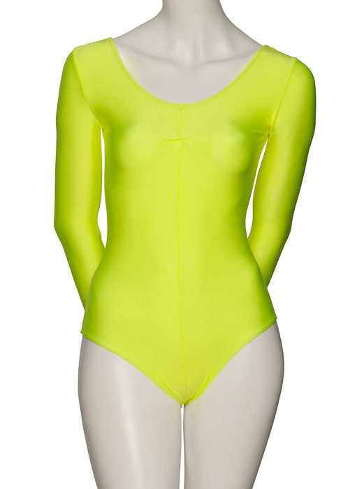 KDC009 Women's All Colours Nylon Lycra Long Sleeve Ruched Dance Gymnastics Leotard