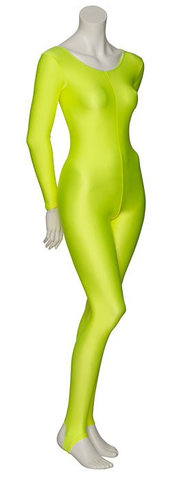 KDC012 Women's All Colours Lycra Long Sleeve Stirrup Dance Catsuit