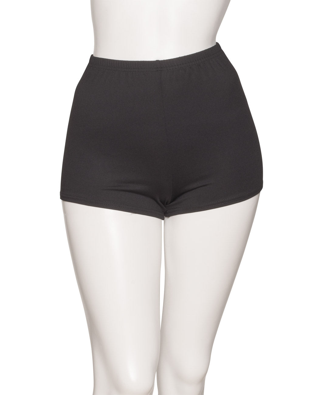 KHPT-5 All Sizes Black Matt Lycra TACTEL Dance Fitness Gym Gym Hot Pants Shorts