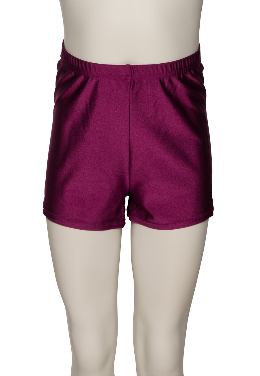 KHPN-5 Girls All Colours Nylon Lycra Dance Gymnastics Running Shorts Hot Pants