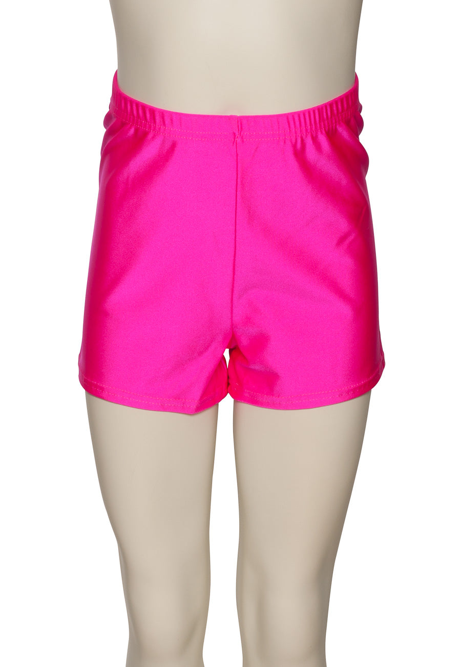 KHPN-5 Girls All Colours Nylon Lycra Dance Gymnastics Running Shorts Hot Pants