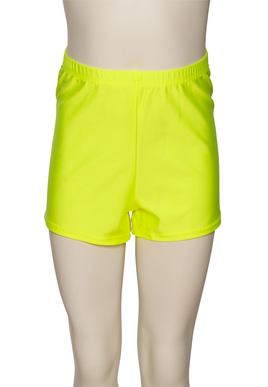 KHPN-5 Girls All Colours Nylon Lycra Dance Gymnastics Running Shorts Hot Pants