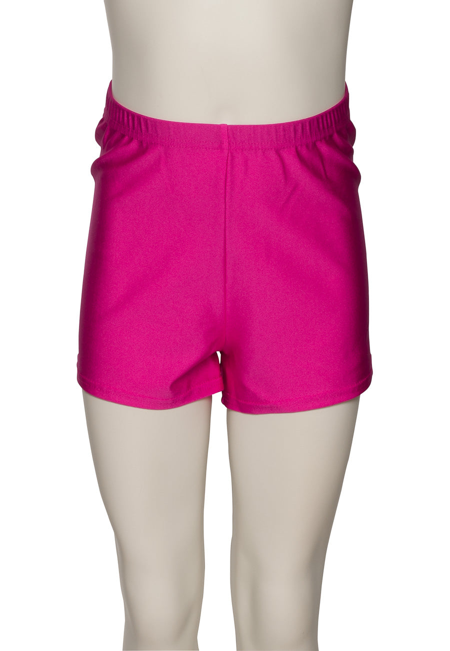 KHPN-5 Girls All Colours Nylon Lycra Dance Gymnastics Running Shorts Hot Pants