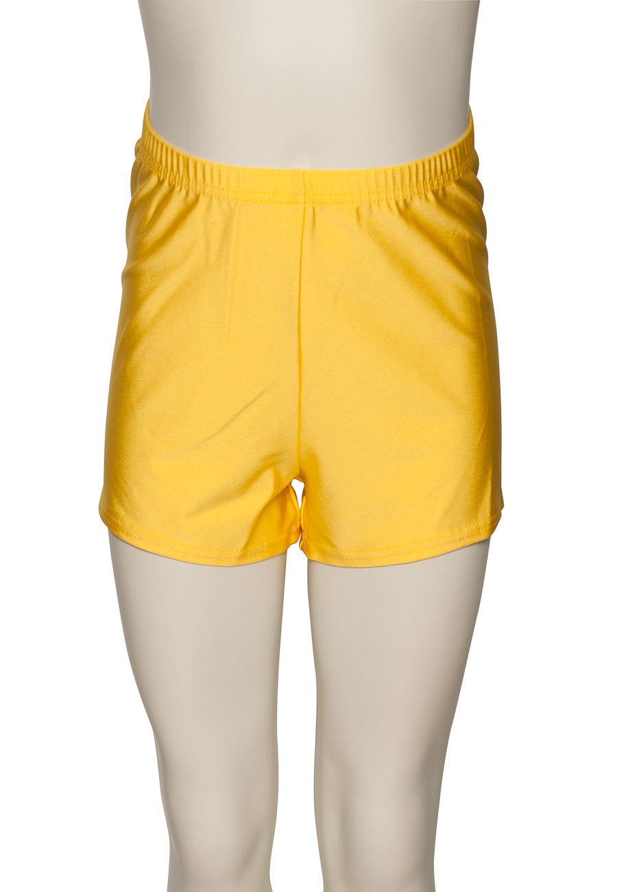 KHPN-5 Girls All Colours Nylon Lycra Dance Gymnastics Running Shorts Hot Pants