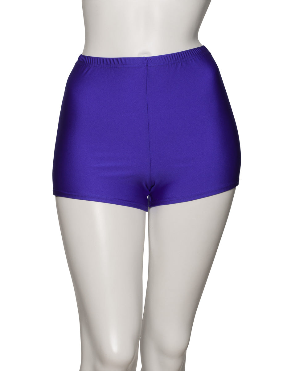 KHPN-5 Women's All Colours Nylon Lycra Dance Gymnastics Running Shorts Hot Pants