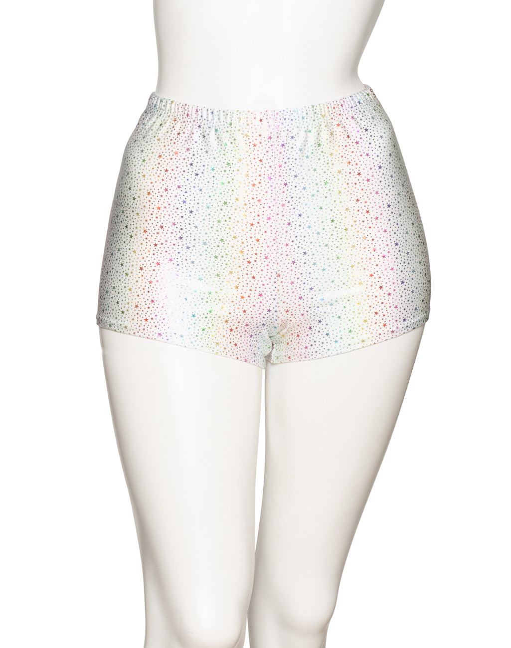 KHPS-5 All Colours and Sizes STAR PRINT Lycra Dance Fitness Gym Hot Pants Shorts