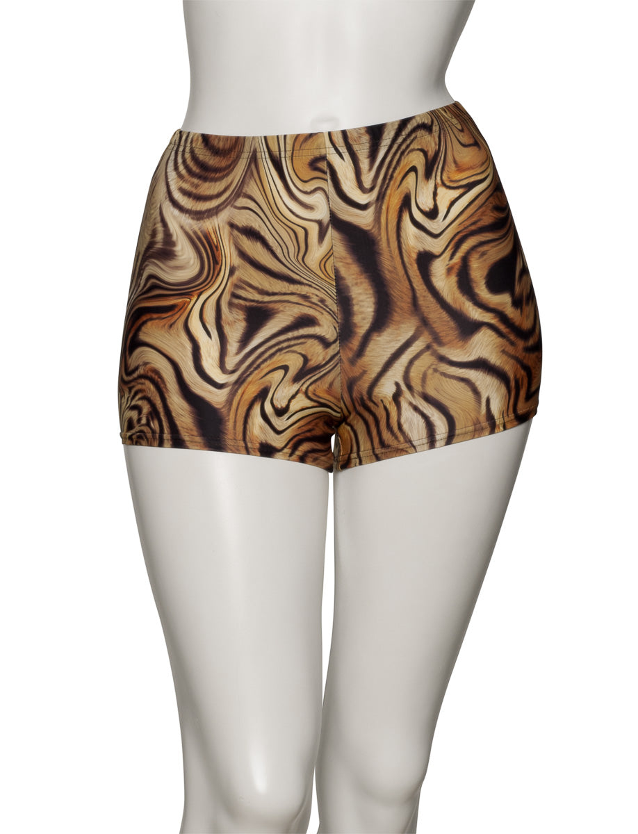 KHPP-5 All Sizes variety of Animal Print Dance Gymnastics Running Shorts Hot Pants