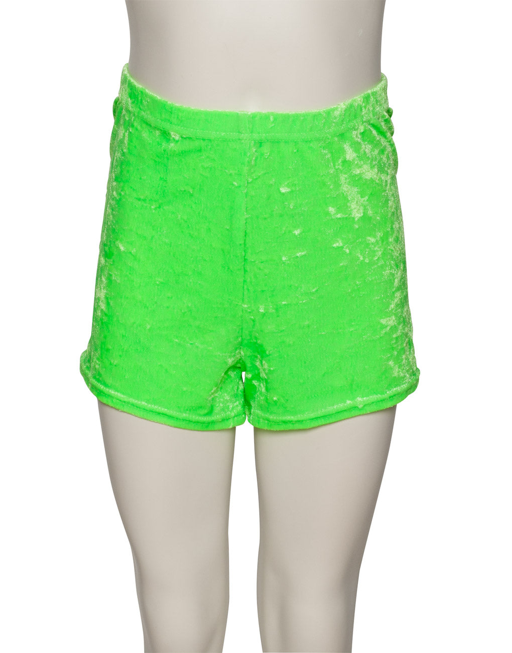 KHPV-5 Girls All Colours Velour Velvet Dance Gymnastics Running Shorts Hot Pants