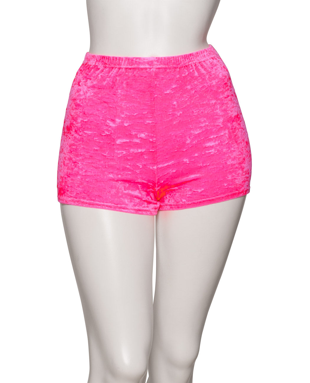 KHPV-5 Women's All Colours Velour Velvet Dance Gymnastics Running Shorts Hot Pants