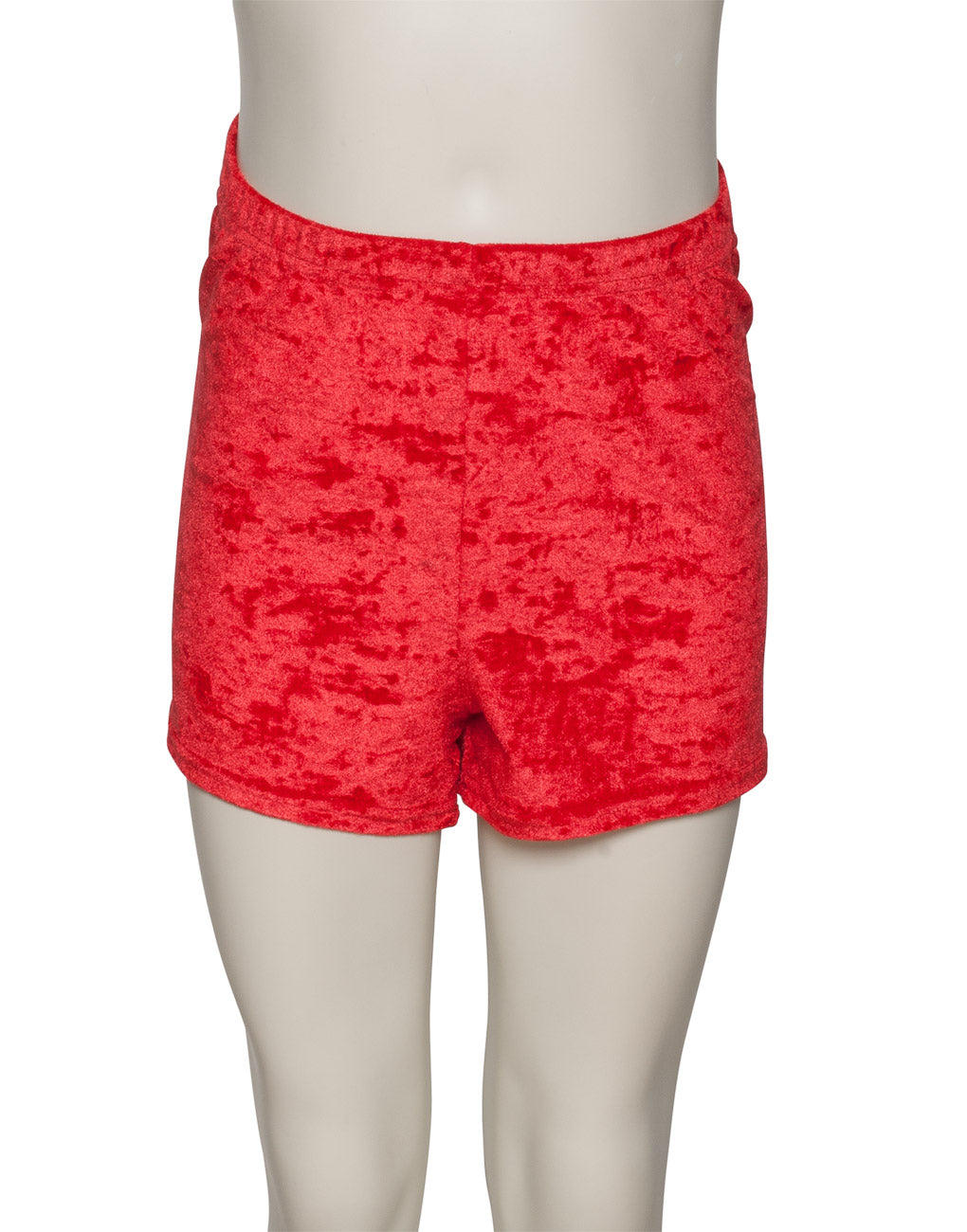 KHPV-5 Girls All Colours Velour Velvet Dance Gymnastics Running Shorts Hot Pants
