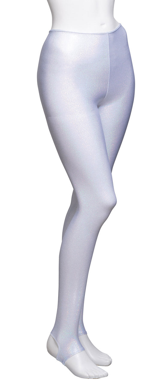 KDT001 Women's Girls All Colours SPARKLY HOLOGRAM Dance Tights Leggings With Stirrups
