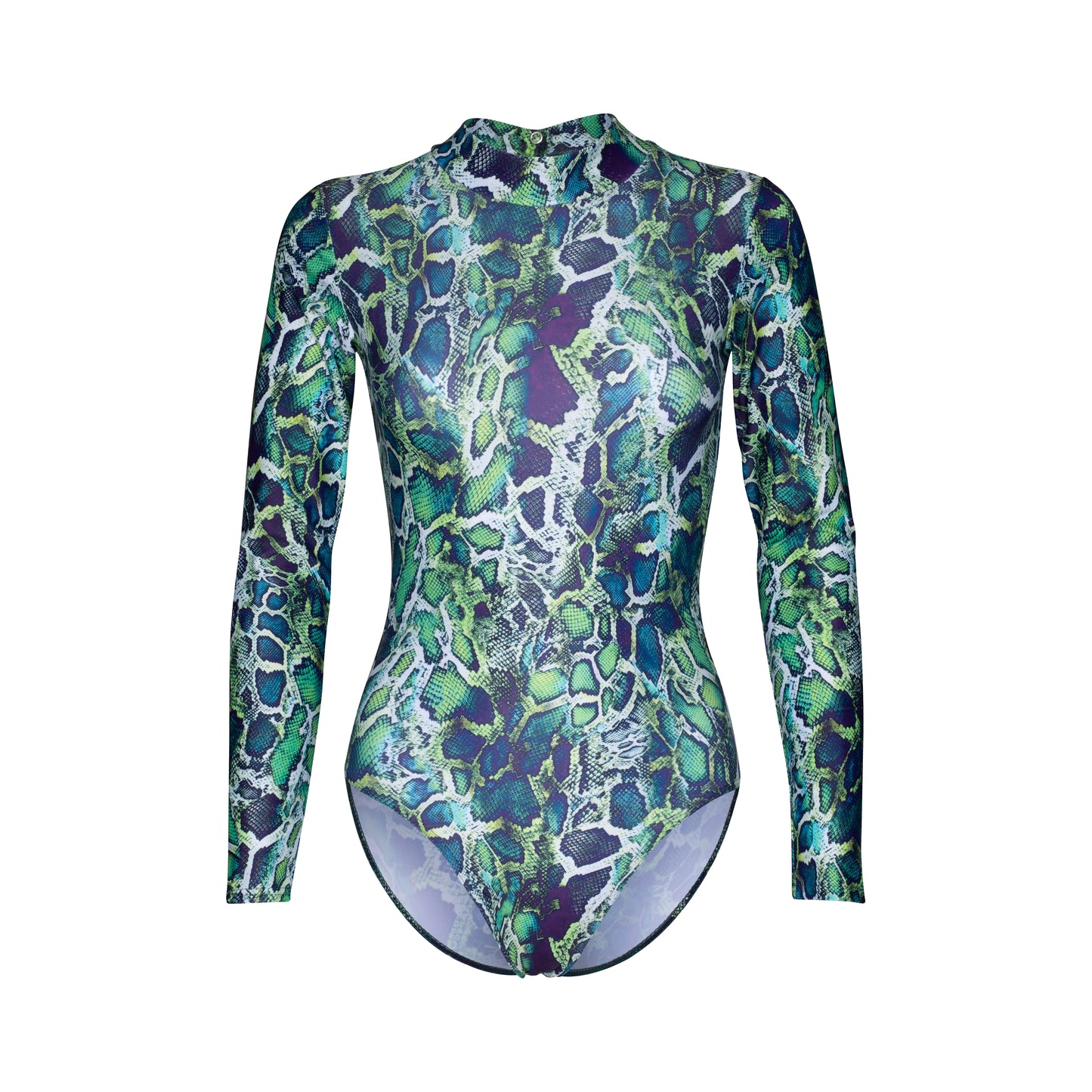 KDGN019 All Colours ANIMAL PRINT Women's Girls Lycra High Neck Long Sleeve Dance Leotard