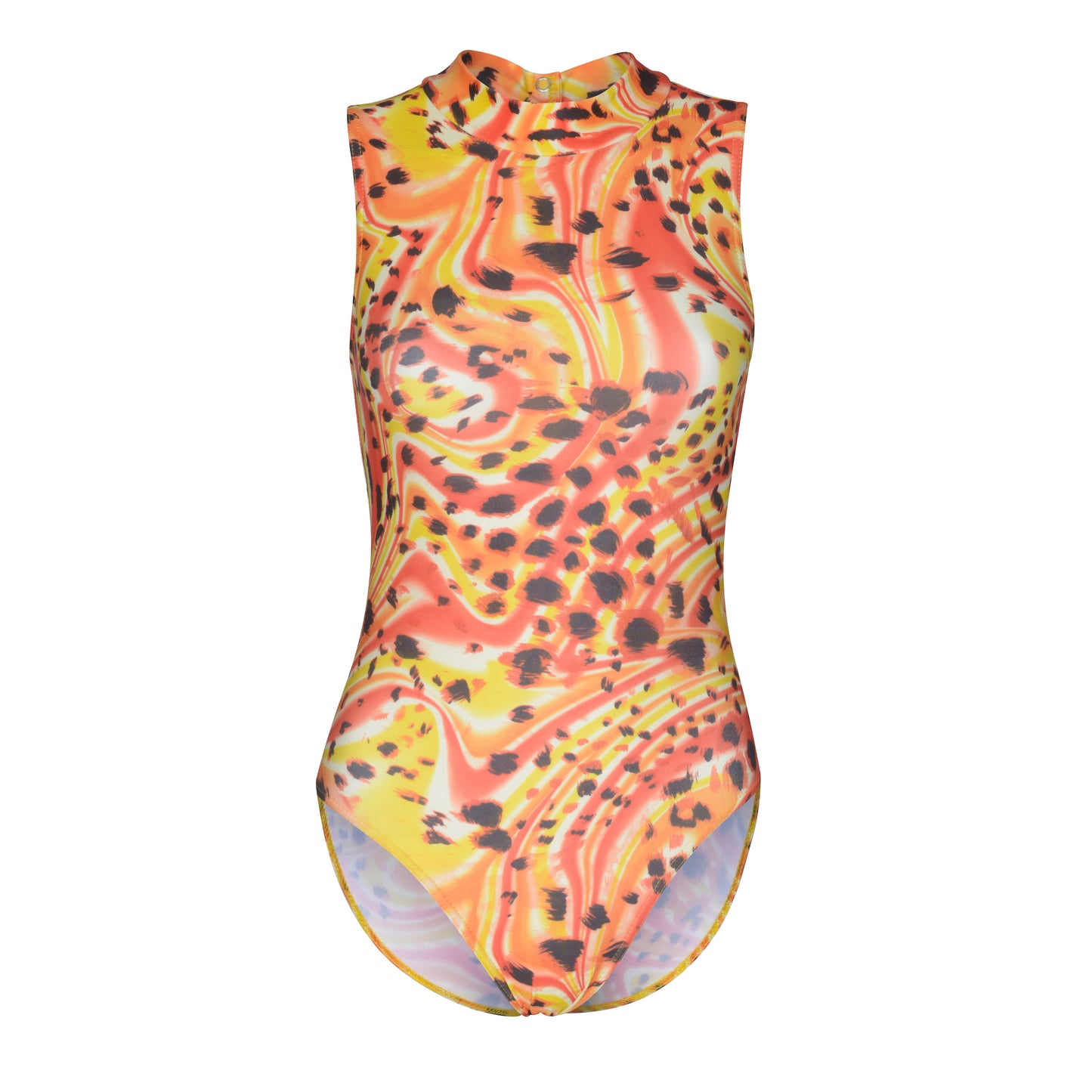 KDGN016 All Colours ANIMAL PRINT Women's Girls Lycra High Neck Sleeveless Dance Leotard