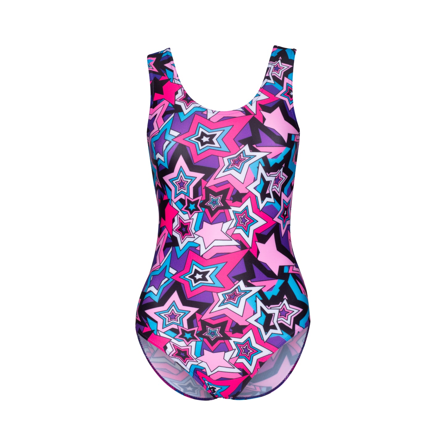 KDC026 Women's Girl's Variety Of Festival Multi Coloured Print Sleeveless Leotards
