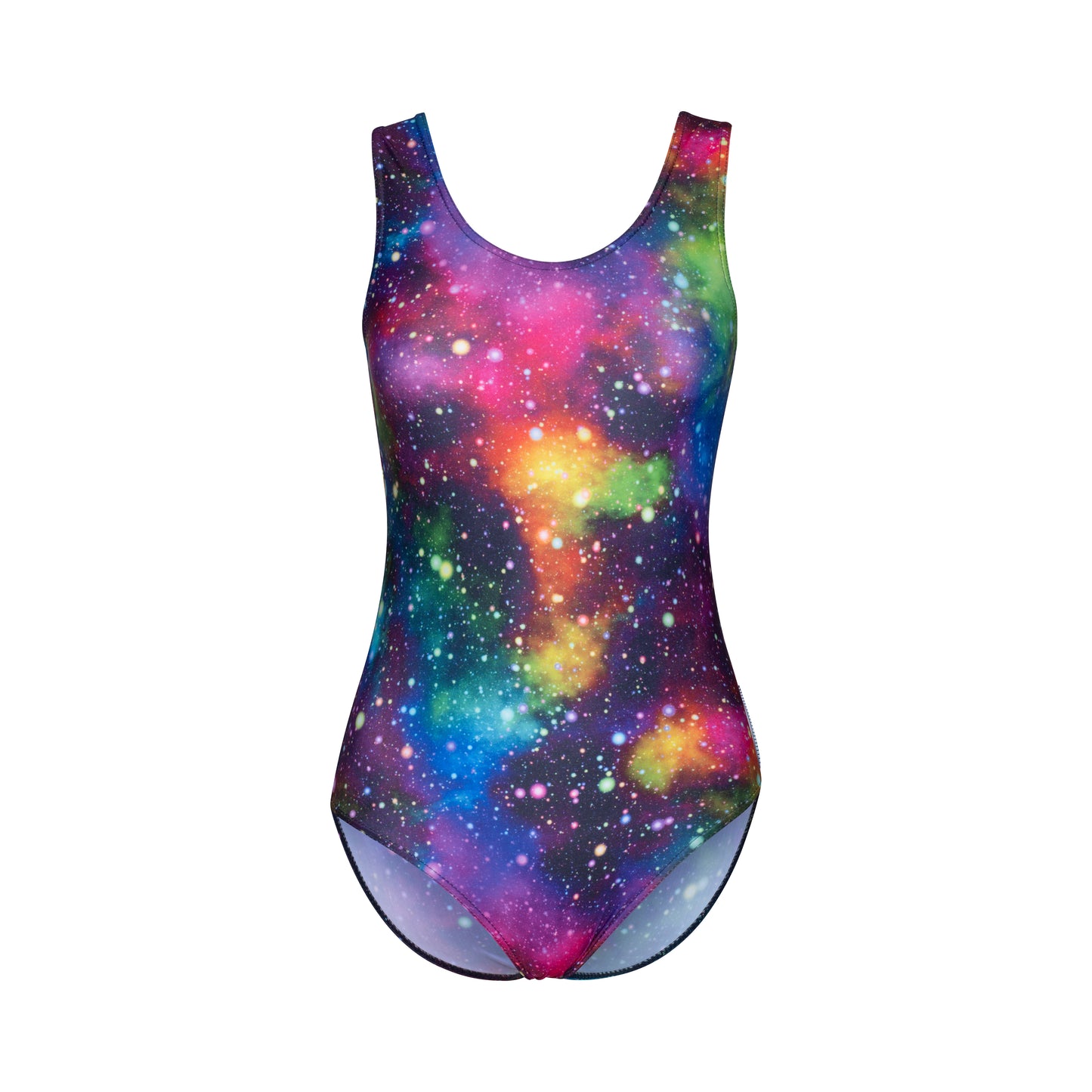 KDC026 Women's Girl's Variety Of Festival Multi Coloured Print Sleeveless Leotards