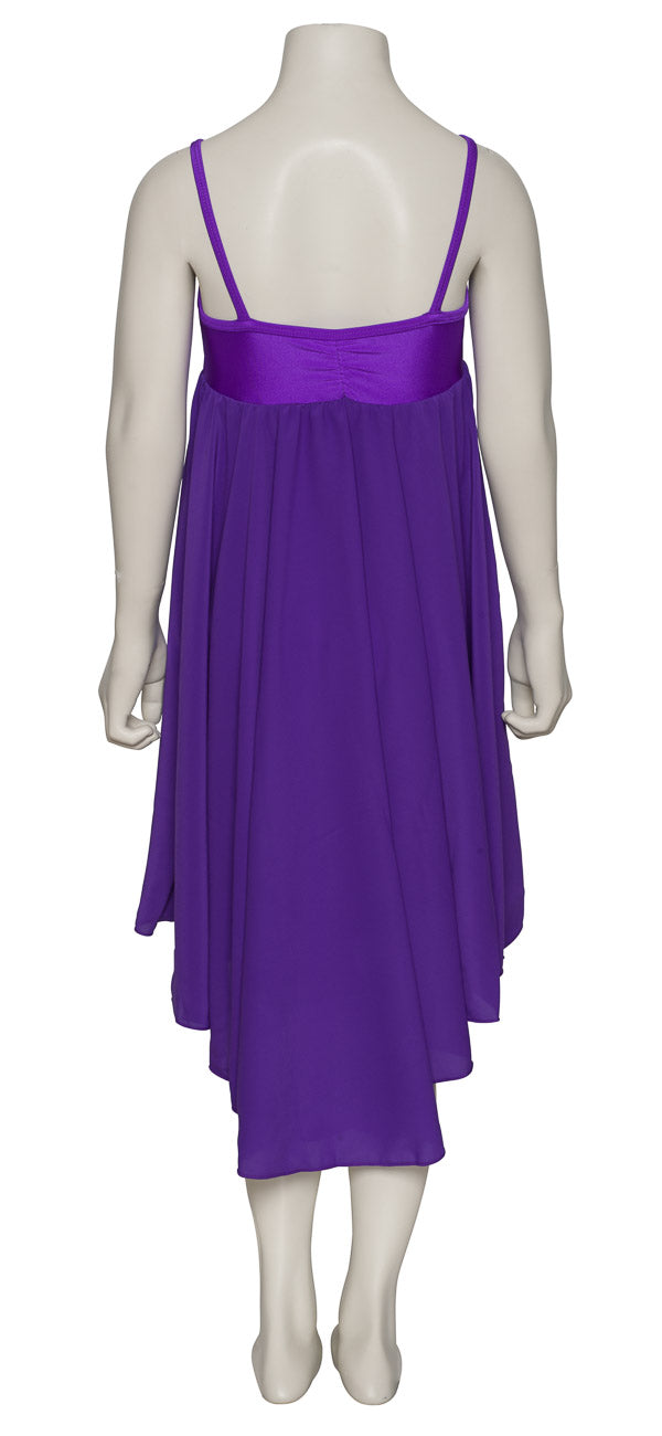 Purple All Sizes Plain Lyrical Dress Contemporary Ballet Dance Costume