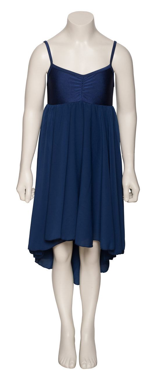 Navy Blue All Sizes Plain Lyrical Dress Contemporary Ballet Dance Costume