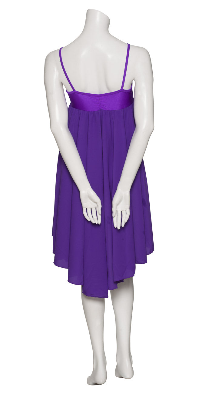 Purple All Sizes Plain Lyrical Dress Contemporary Ballet Dance Costume