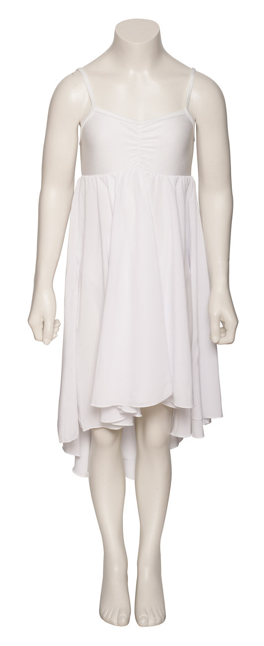 White All Sizes Plain Lyrical Dress Contemporary Ballet Dance Costume