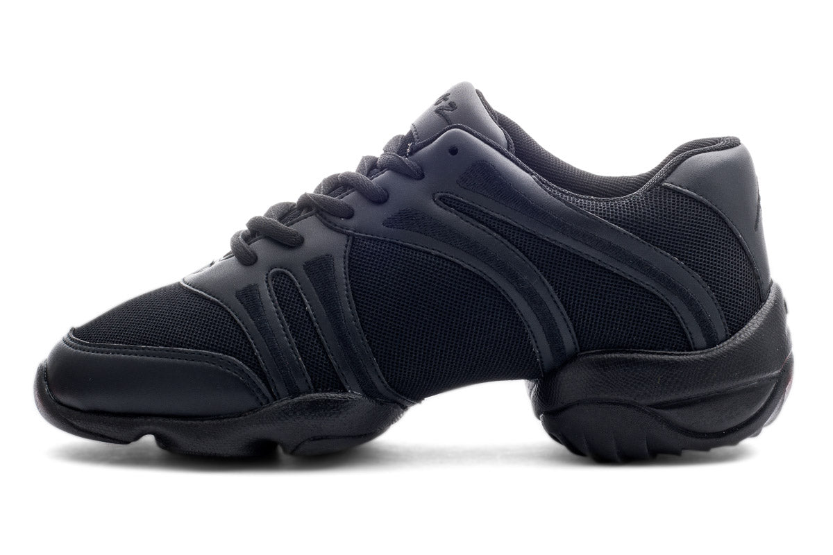 Black Lace Up Split Sole Jazz Dance Practice Shoes Sneakers Trainers