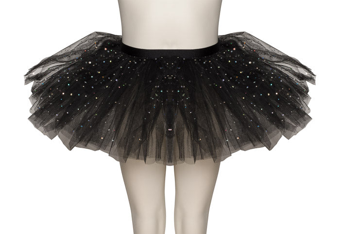 Black Premium SPARKLE Dance Ballet Tutu Skirt All Sizes