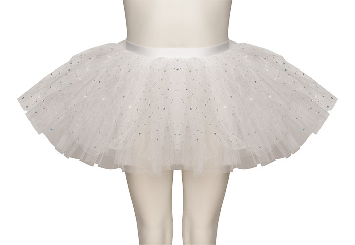 White Premium SPARKLE Dance Ballet Tutu Skirt All Sizes