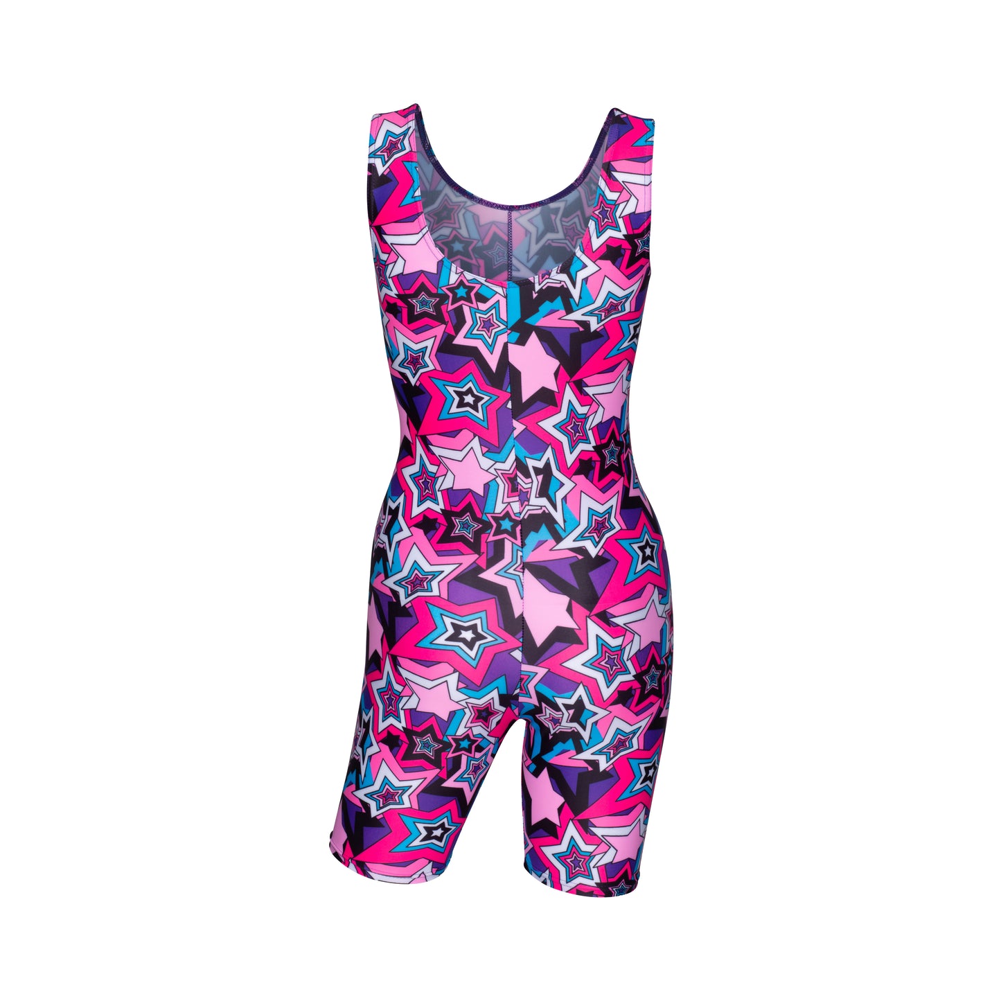 KDC018 Women's Girl's Variety Of Festival Multi Coloured Print Sleeveless Catsuit