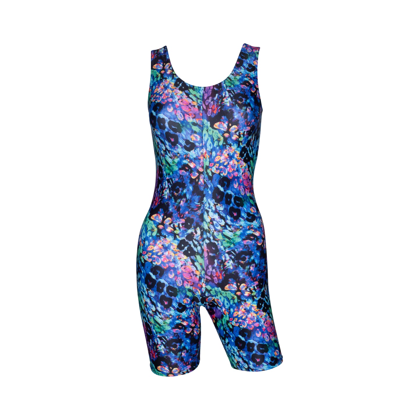 KDC018 Women's Girl's Variety Of Festival Multi Coloured Print Sleeveless Catsuit