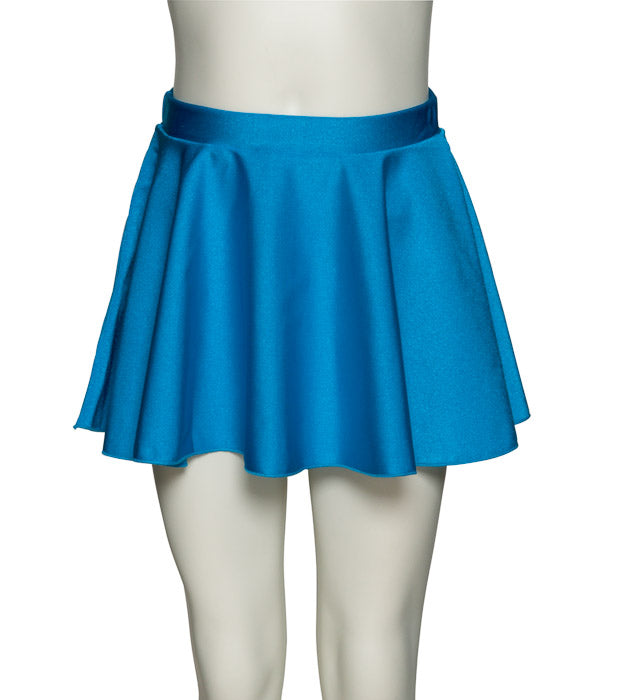 KDSK01 Girls All Colours Nylon Lycra Pull On Circular Dance Skirt