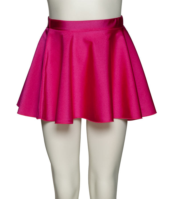 KDSK01 Girls All Colours Nylon Lycra Pull On Circular Dance Skirt