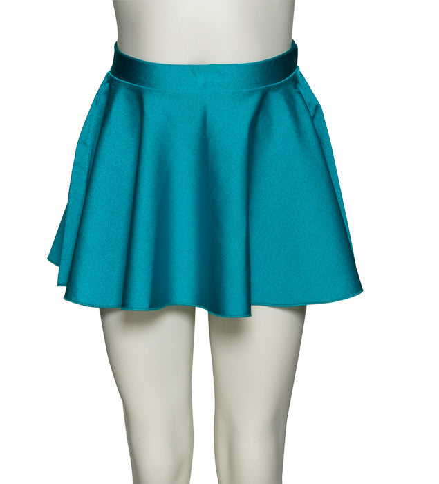 KDSK01 Girls All Colours Nylon Lycra Pull On Circular Dance Skirt