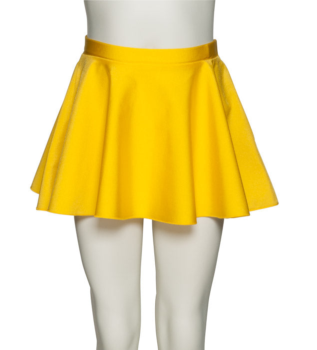 KDSK01 Girls All Colours Nylon Lycra Pull On Circular Dance Skirt