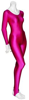 KDC012 Women's All Colours Lycra Long Sleeve Stirrup Dance Catsuit