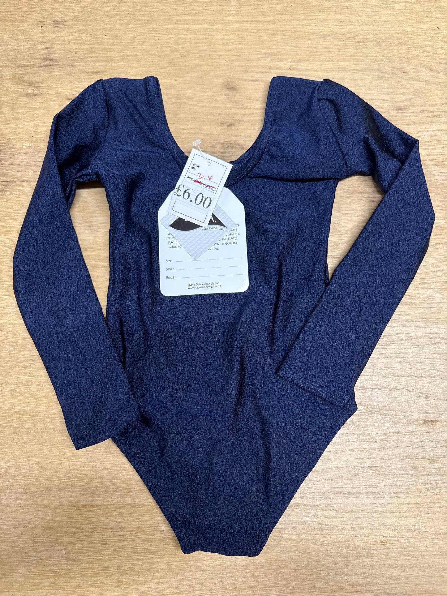 Navy Blue Dance gymnastics leotard age 3-4 Ref 11
