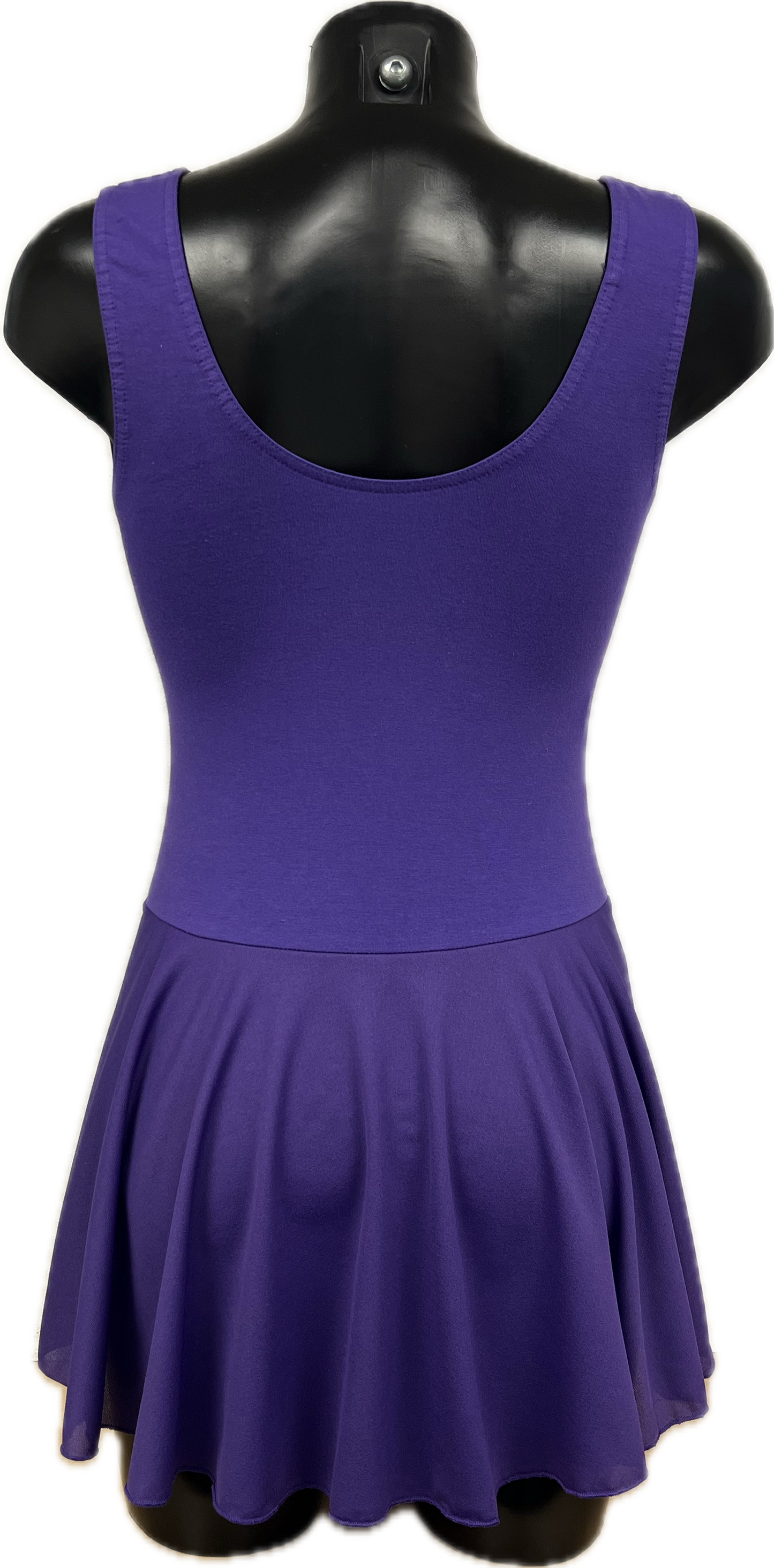 KDC041 Girls/Ladies Cotton Body Sleeveless Dress With Crepe Skirt Attached