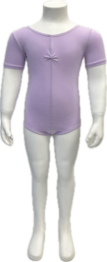 KDC040 Women's Made to Order All Colours Cotton Short Sleeve Ruched Front Ballet Dance Leotard